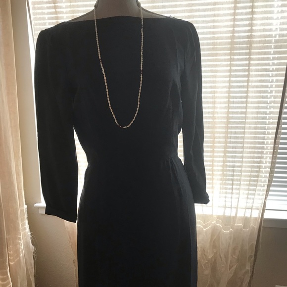 PRADA SILK BLACK DRESS - Picture 2 of 8